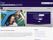 Tablet Screenshot of freecarinsurancequotes.org